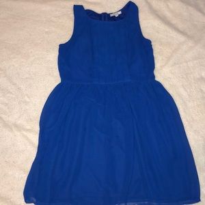 Coral blue summer dress